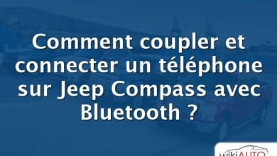 Comment coupler et connecter un téléphone sur Jeep Compass avec Bluetooth ?